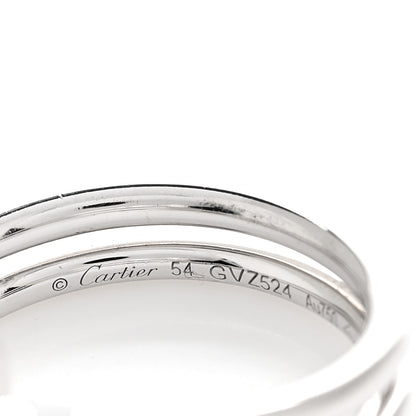 Cartier 18K White Gold Diamond Double Wrap Juste Un Clou Ring 54 6.75 4 of 4