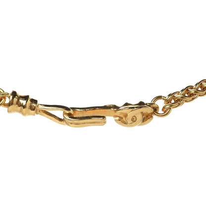 Chanel Fretwork CC Spindles Long Necklace Gold 5 of 7