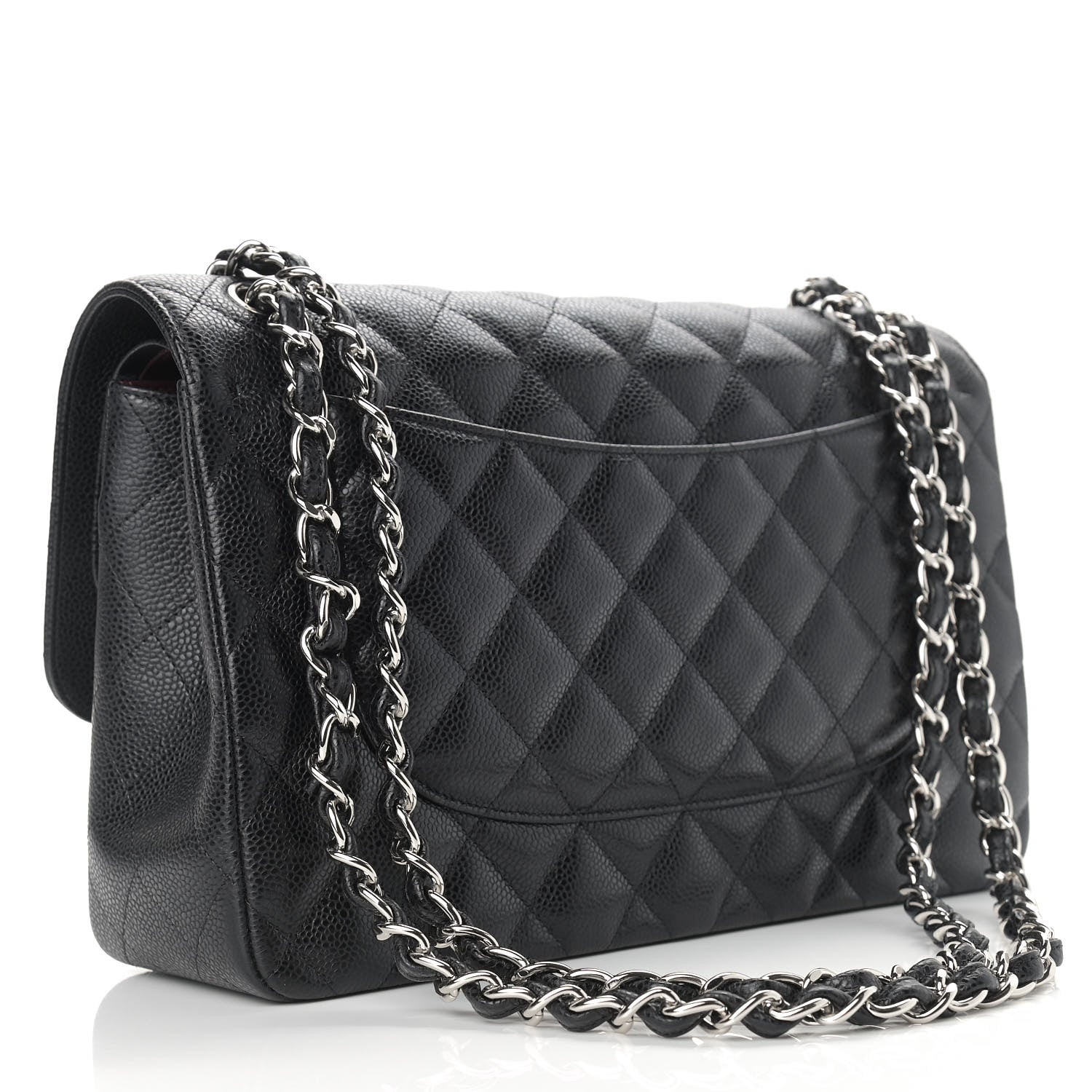 Chanel Caviar Quilted Jumbo Double Flap Black 3 of 11