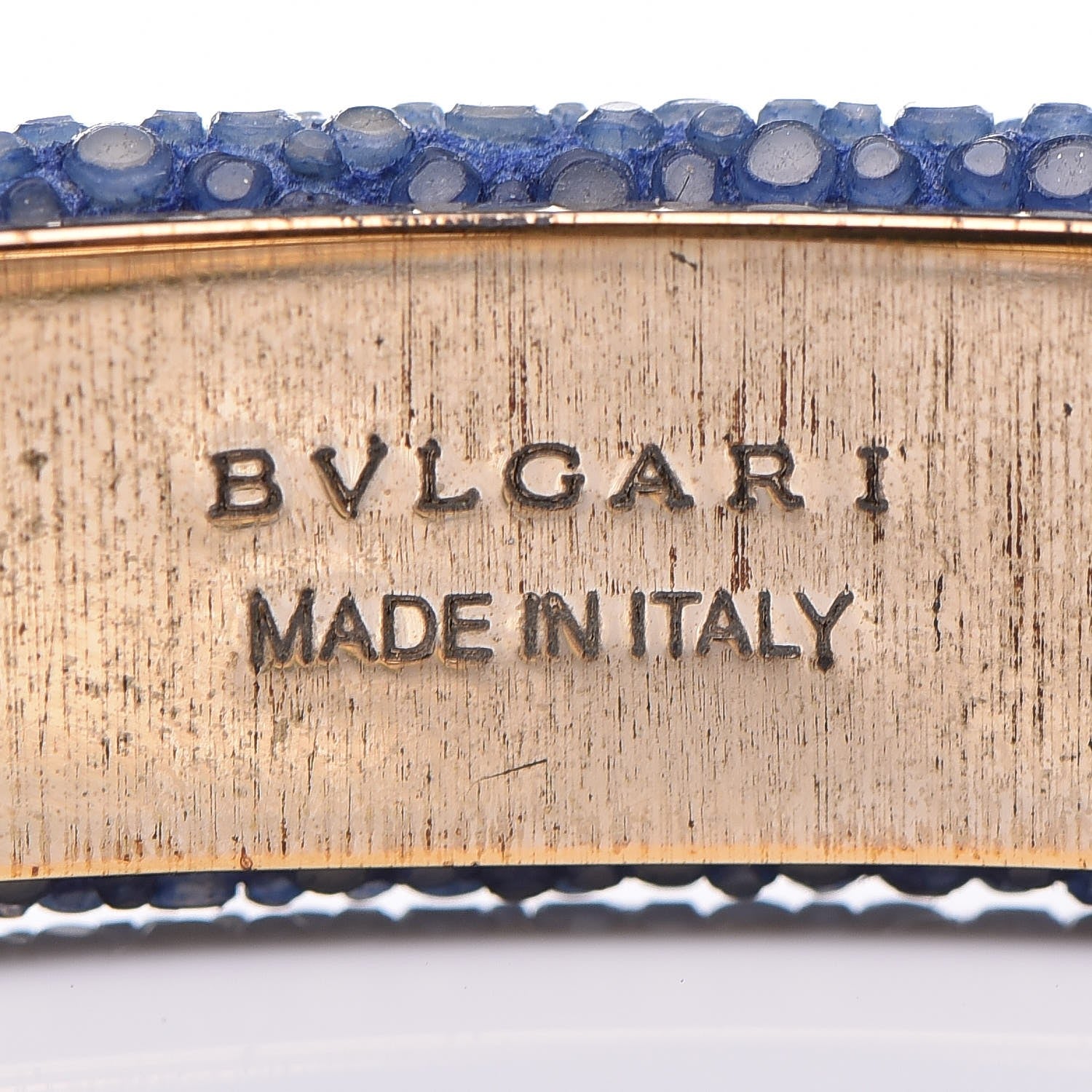 Bulgari Galuchat Serpenti Forever Bracelet Royal Sapphire 3 of 7