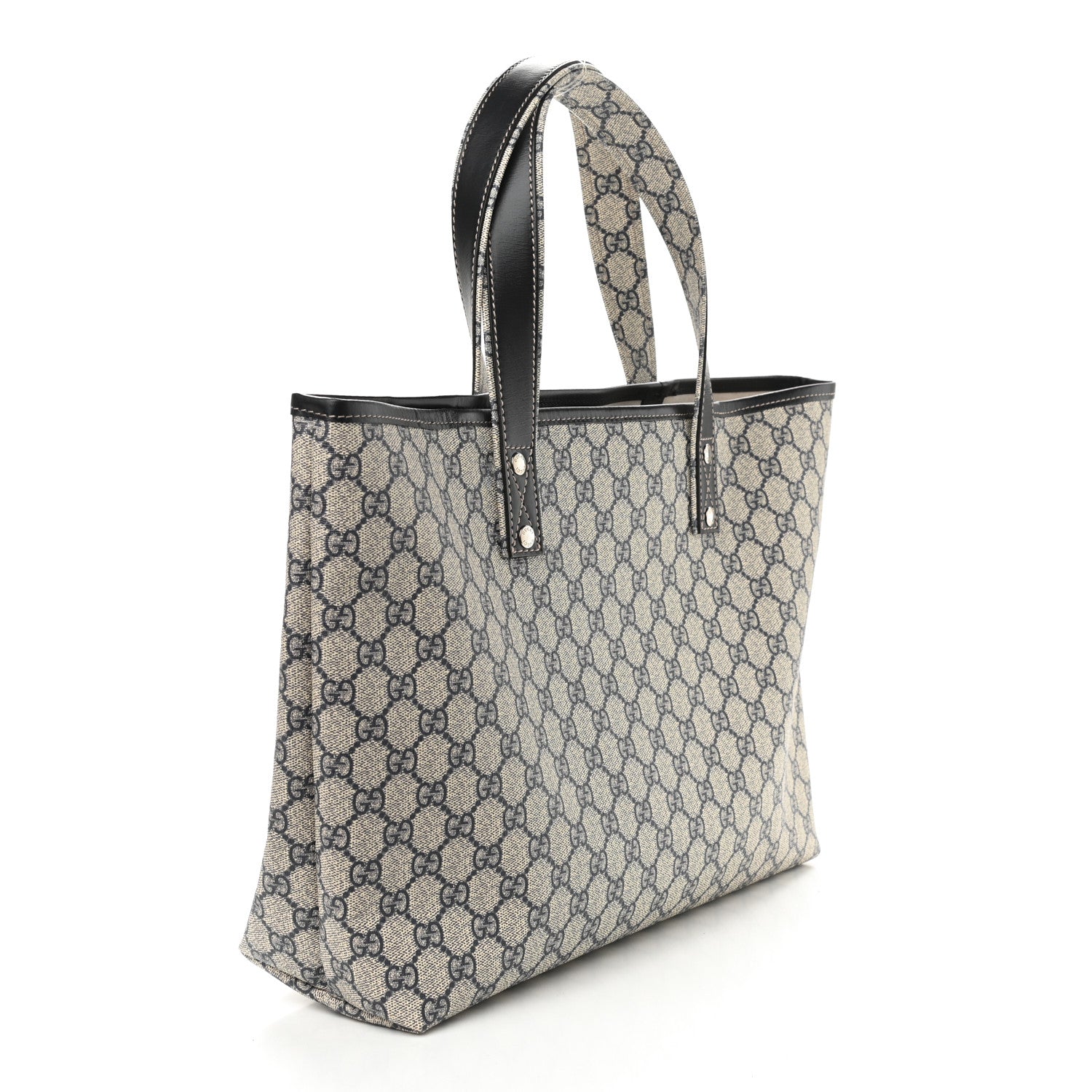 Gucci GG Plus Monogram Medium Signature Web Loop Tote Navy 3 of 10