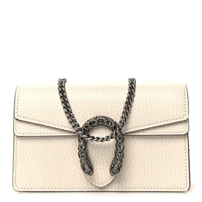 Gucci Dollar Calfskin Crystal Super Mini Dionysus Shoulder Bag Mystic White Black Diamond 1 of 9