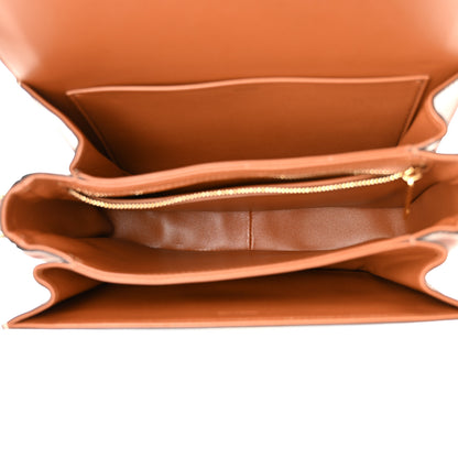 Celine Triomphe Canvas Calfskin Medium Triomphe Bag Tan 5 of 10