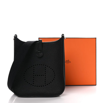 Hermes Taurillon Clemence Evelyne TPM Black 11 of 11