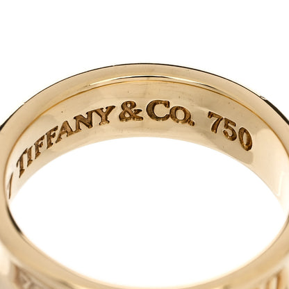 Tiffany 18K Yellow Gold 1837 Band Ring 56 7.5 5 of 6