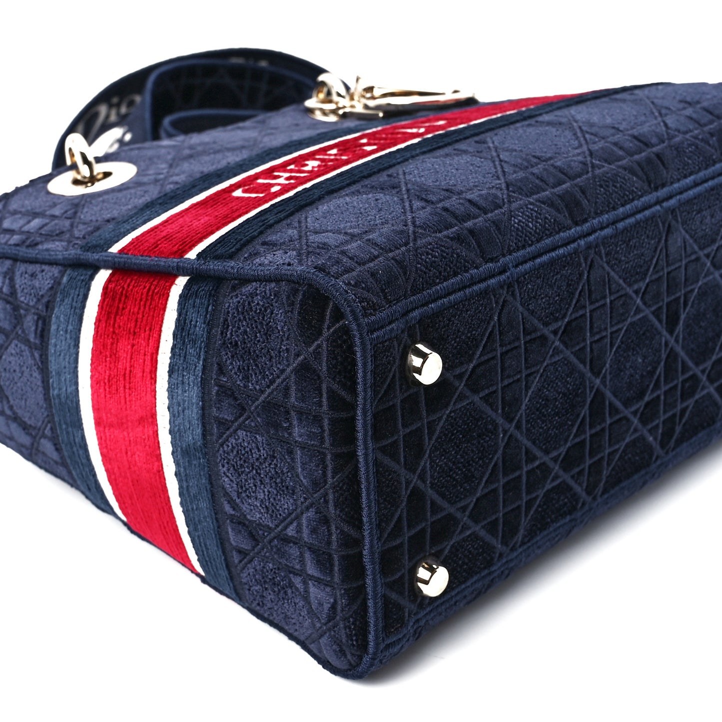 Velvet Cannage Medium Lady D-Lite Blue Red White