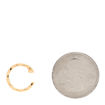 Chanel 18K Yellow Gold Coco Crush Single Ear Cuff Earring 2 of 5