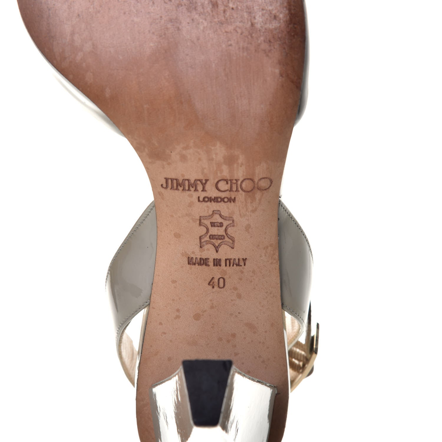 Jimmy Choo Patent Sandals 40 Green 6 of 8