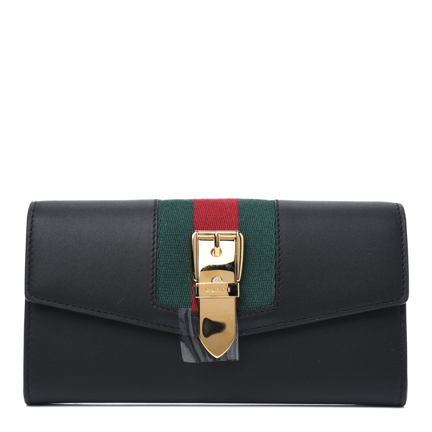 Calfskin Sylvie Continental Wallet Black