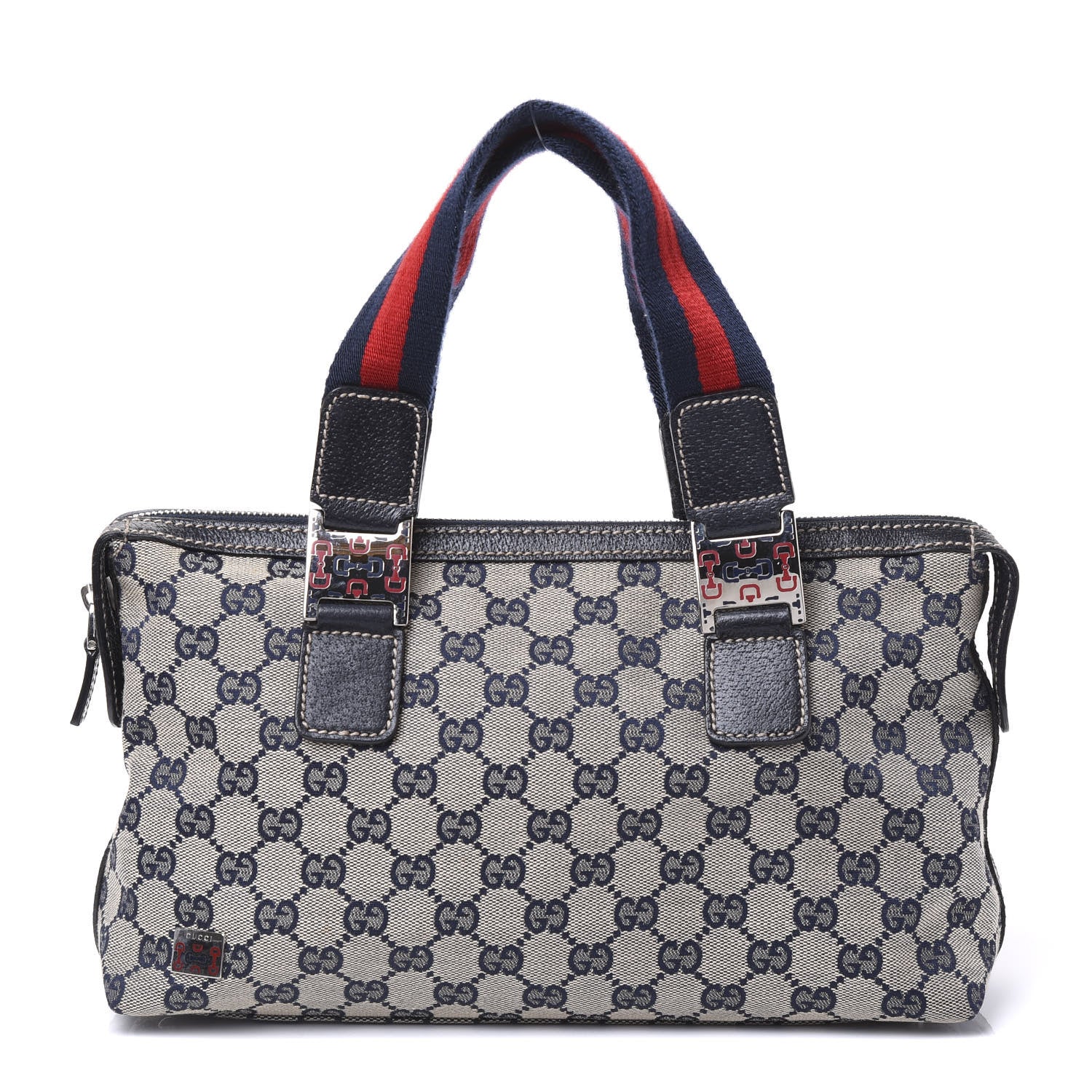 Gucci GG Monogram Web Pop Tote Navy 1 of 9