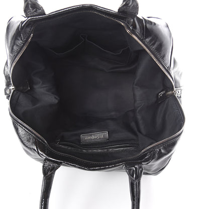 Saint Laurent Textured Patent Medium Easy Y Bag Black 4 of 8