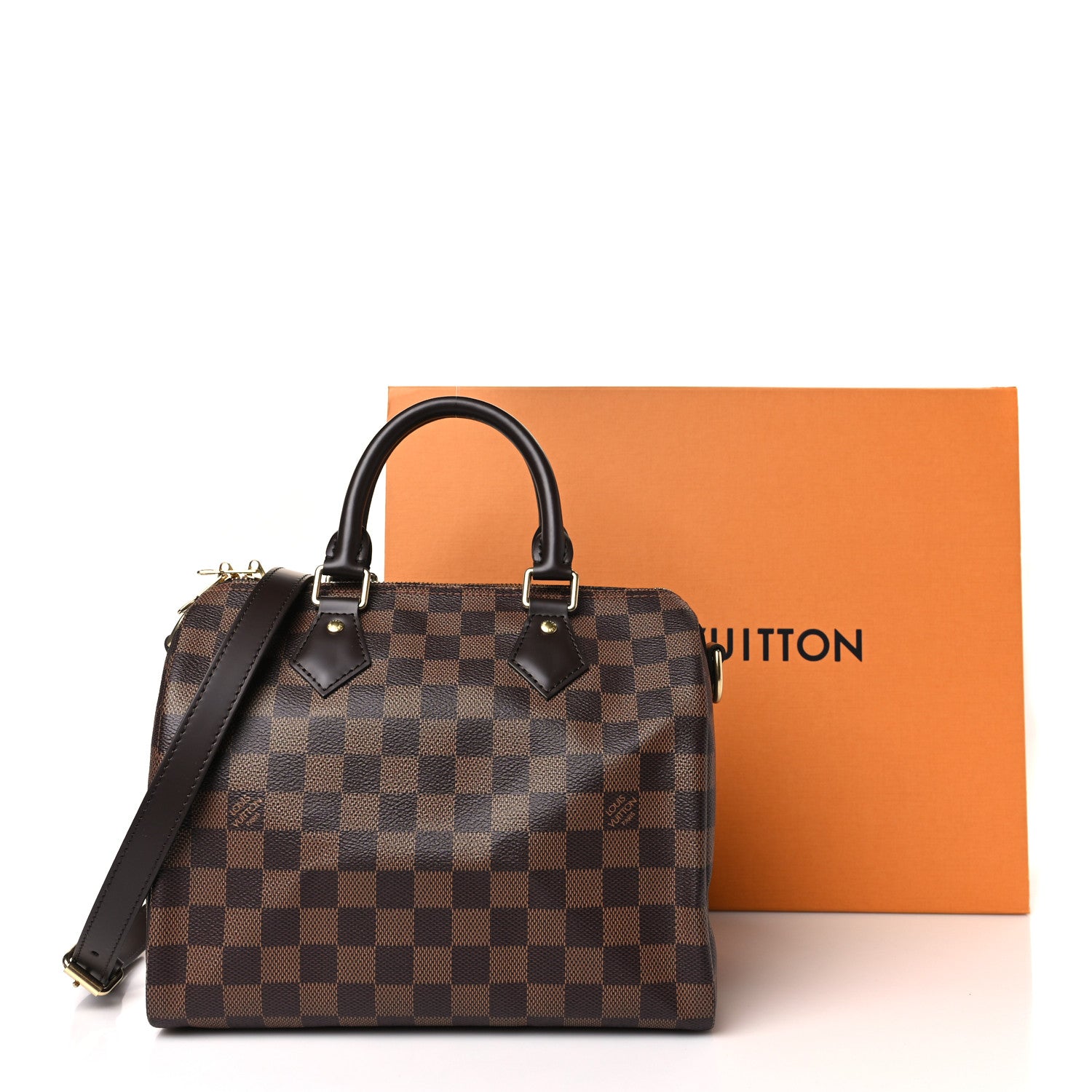 Louis Vuitton Damier Ebene Speedy Bandouliere 25 9 of 9