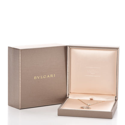 Bulgari 18K Rose Gold Diamond Mother of Pearl Divas' Dream Pave Pendant Necklace 6 of 6