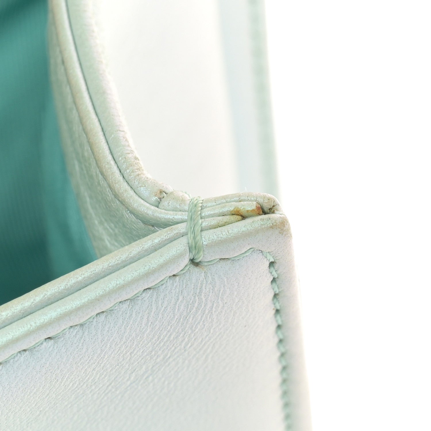 Chanel Iridescent Lambskin Chevron Quilted Medium Boy Flap Turquoise 14 of 18