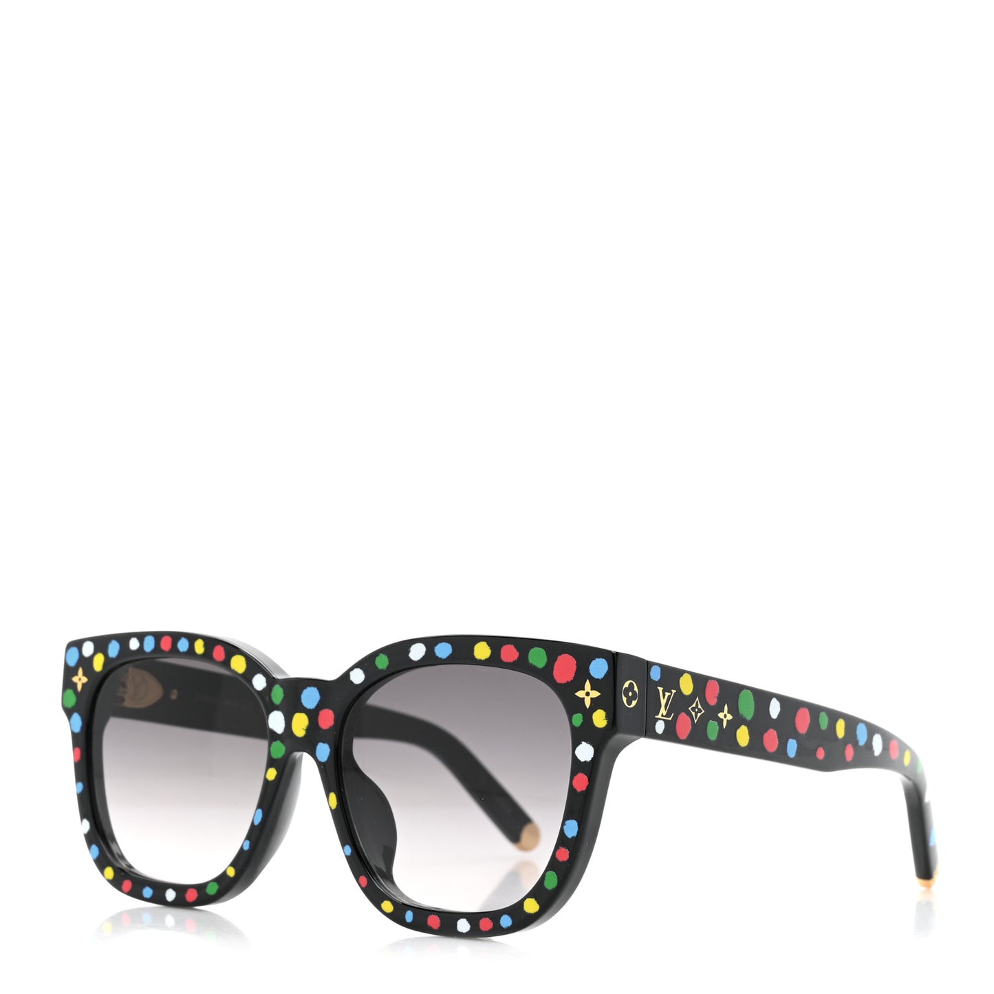 LV X YK Acetate Painted Dots Sunglasses Z1903E Black Multicolor
