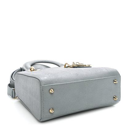 Christian Dior Lizard Small Lady Dior Cloud Blue 4 of 9