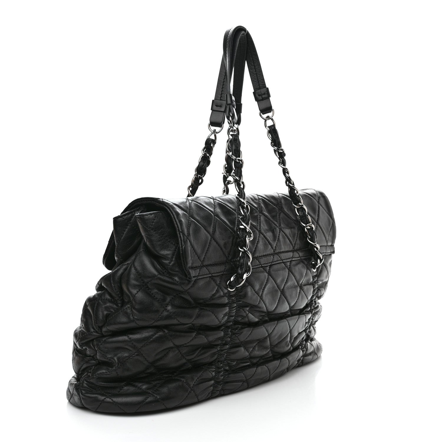 Chanel Lambskin Quilted Sharpei Flap Black 3 of 12