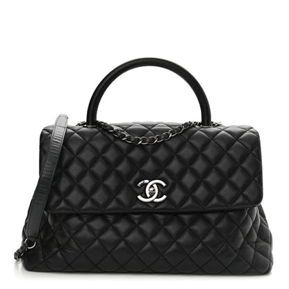 Chanel Caviar Quilted Medium Coco Handle Flap Black 1 of 10
