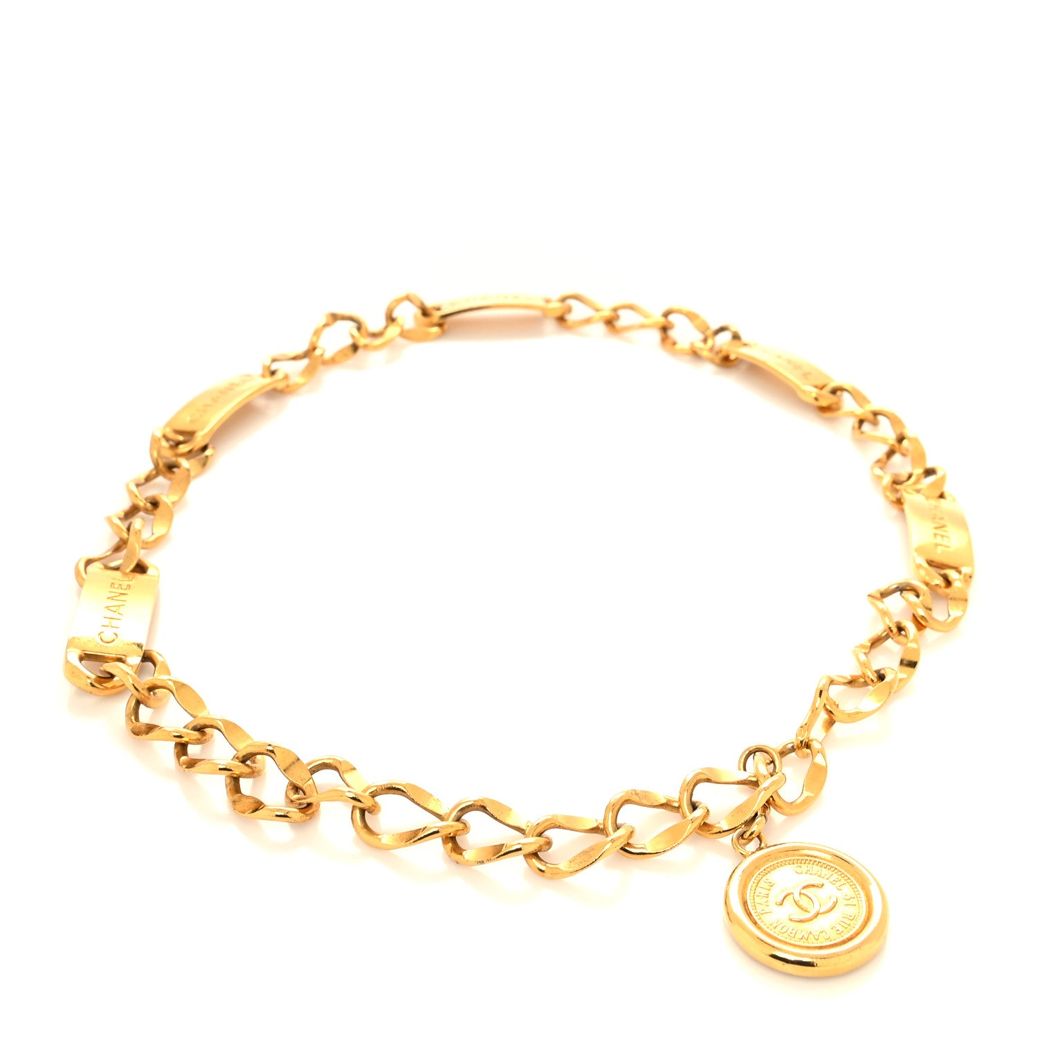 Chanel Chain CC Medallion Belt Gold 2 of 4