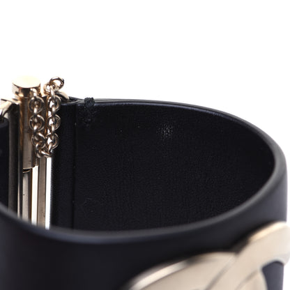 Chanel Calfskin CC Wide Cuff Black 5 of 7