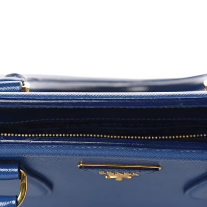 Prada Saffiano Vernice Shopping Tote Azzurro 12 of 26