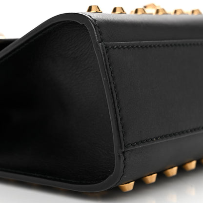 Gucci Calfskin Studded Small Padlock Shoulder Bag Black 10 of 15