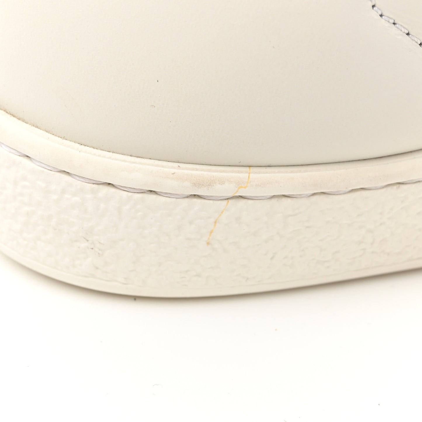 Calfskin Web Pearl Studded Womens Ace Sneakers 35 White
