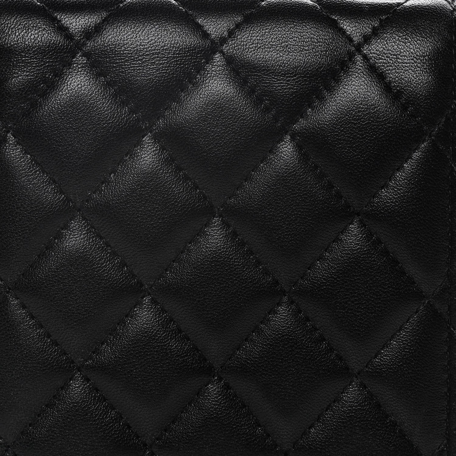 Chanel Lambskin Quilted Vertical Pearl Crush Flap With Chain Black 13 of 15