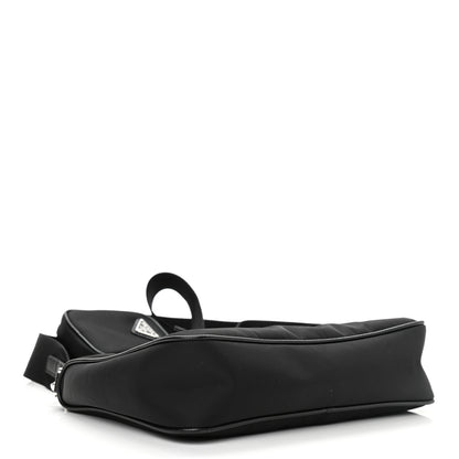 Prada Re-Nylon Saffiano Pocket Zippered Shoulder Bag Black 4 of 11