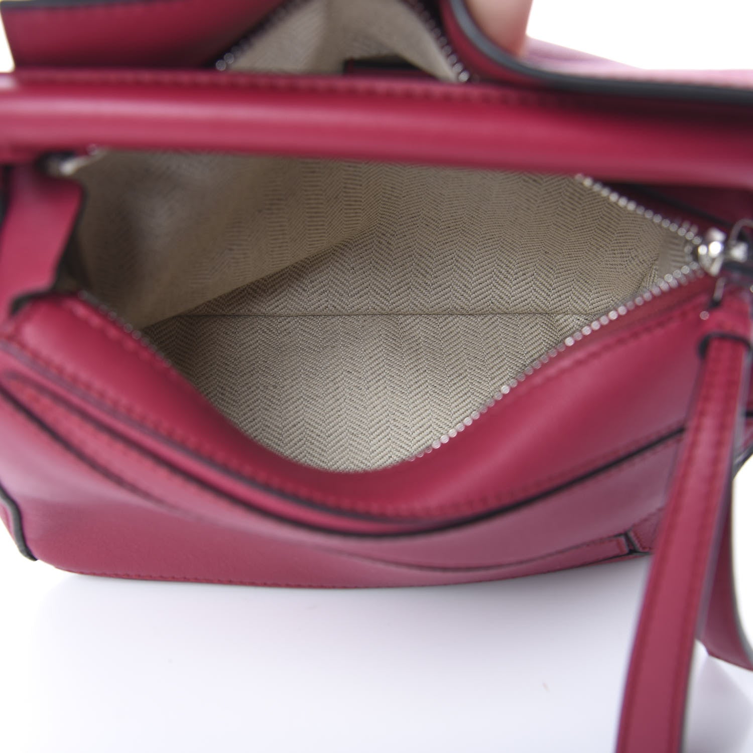 Loewe Calfskin Mini Puzzle Bag Raspberry 4 of 10