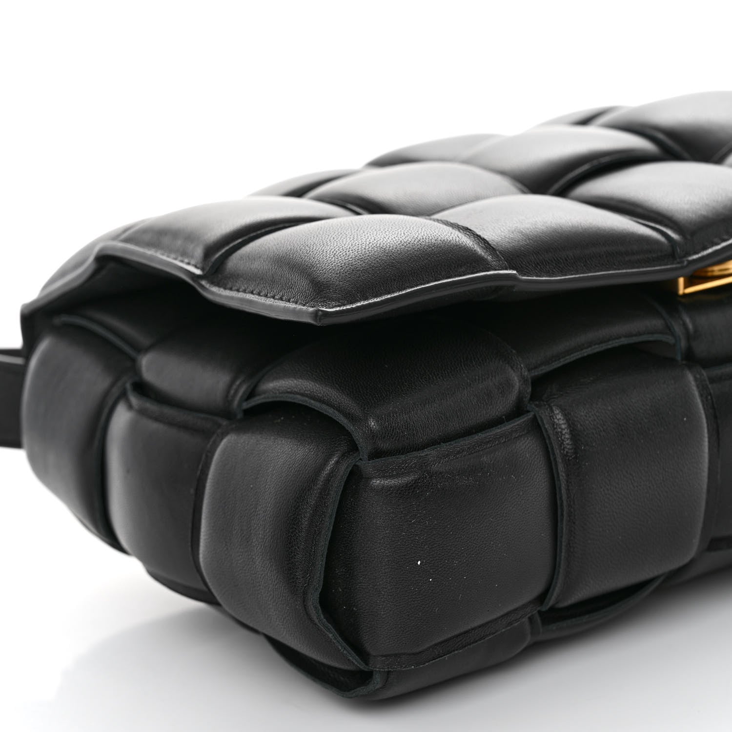 Bottega Veneta Nappa Maxi Intreccio Padded Cassette Crossbody Bag Black 8 of 9