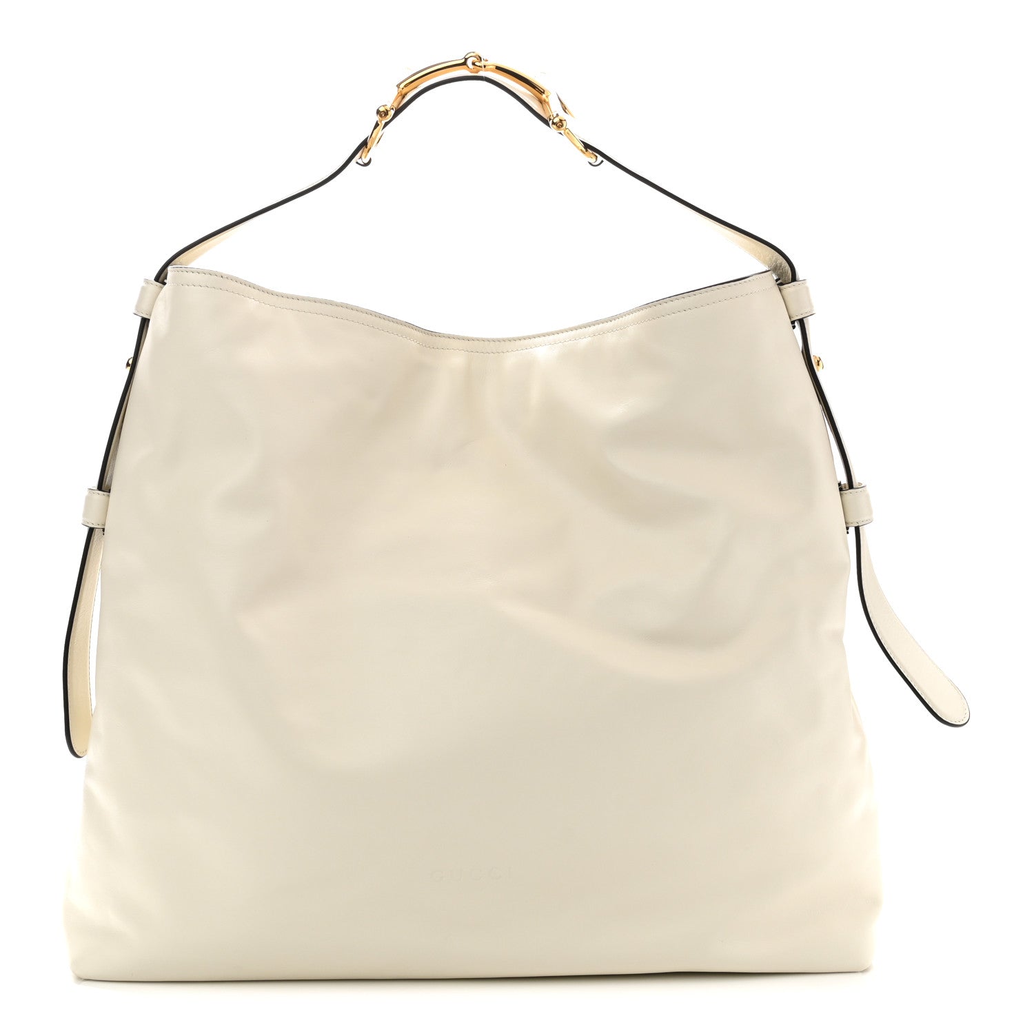 Gucci Calfskin Beatrix Horsebit Large Tote Bag Mystic White 1 of 10