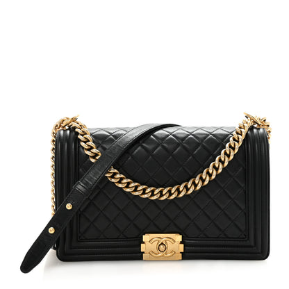 Chanel Lambskin Quilted New Medium Boy Flap Black 1 of 10