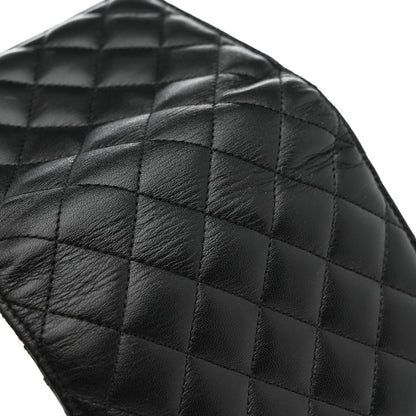 Chanel Lambskin Quilted Zip Around Coin Purse Wallet Black 9 of 11