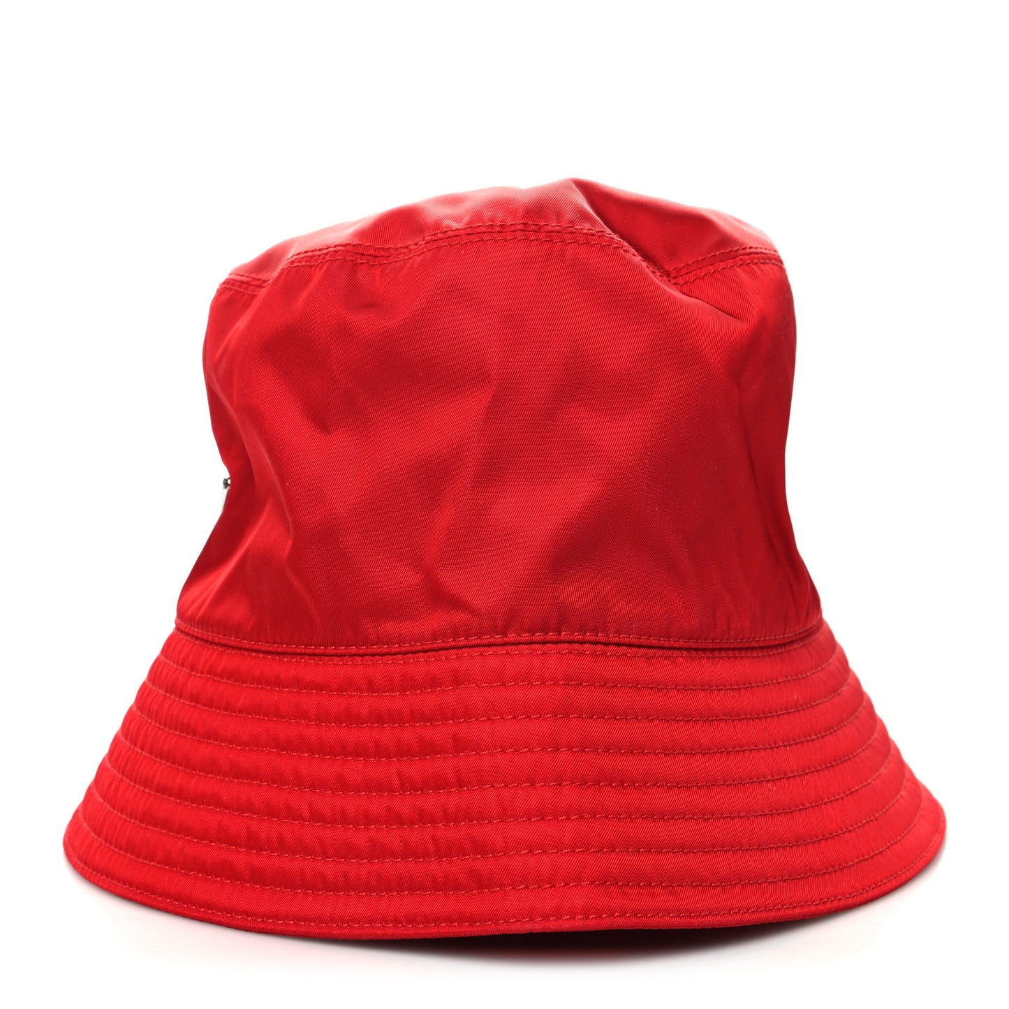 Re-Nylon Metal Triangle Logo Mens Bucket Hat XL Rosso
