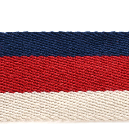 Gucci Web Feline D Ring Belt 80 32 Red White Blue 4 of 8