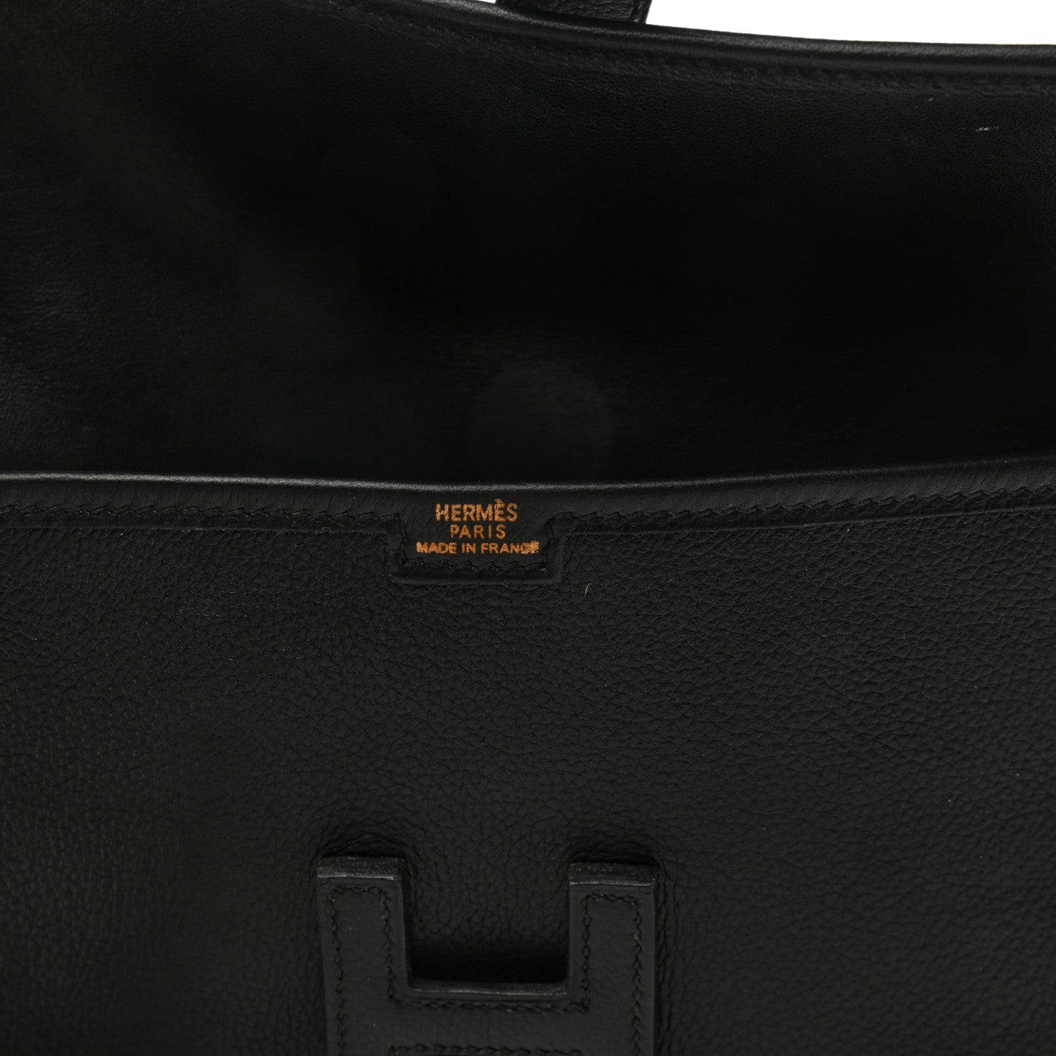Hermes Evergrain Jige Duo Clutch Black 6 of 7