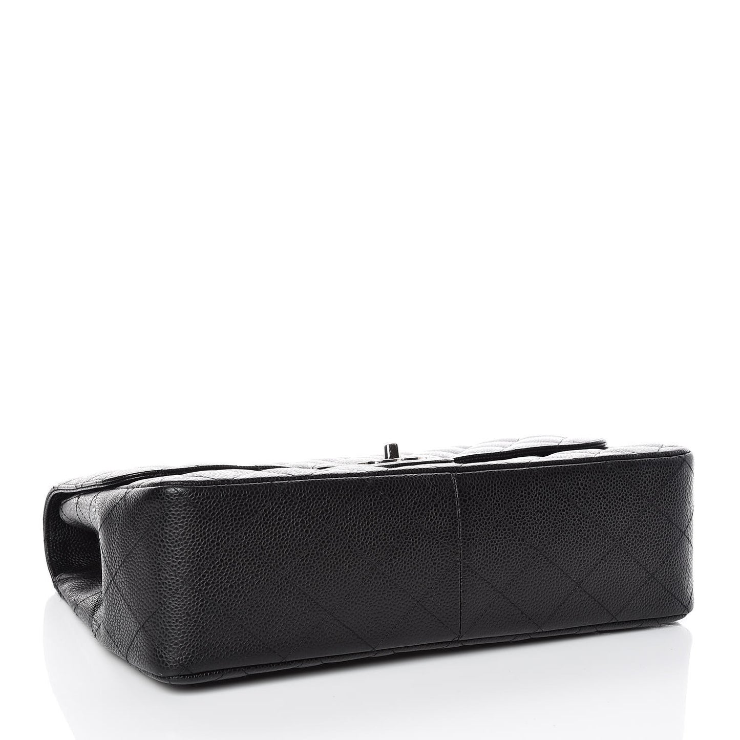Caviar Quilted Jumbo Single Flap Black