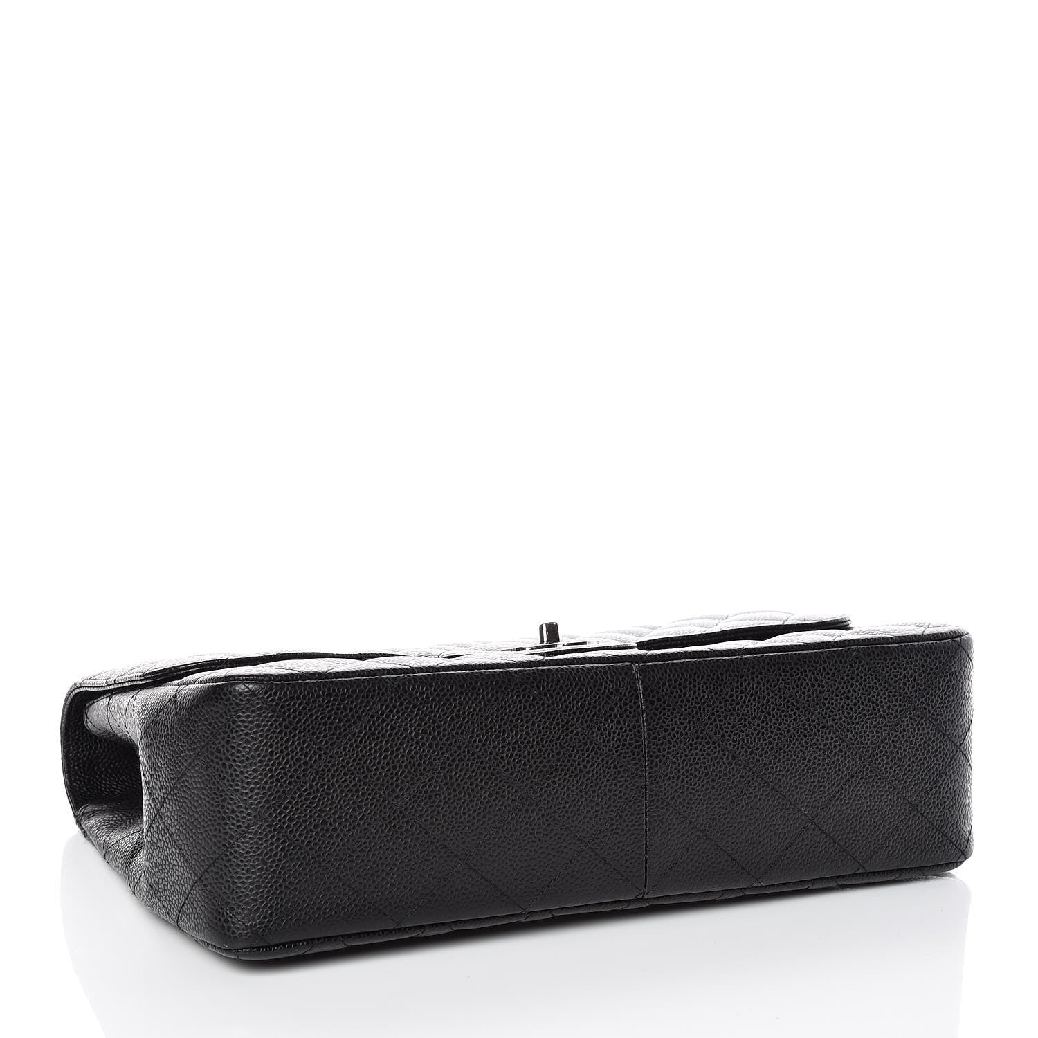 Chanel Caviar Quilted Jumbo Single Flap Black 5 of 10
