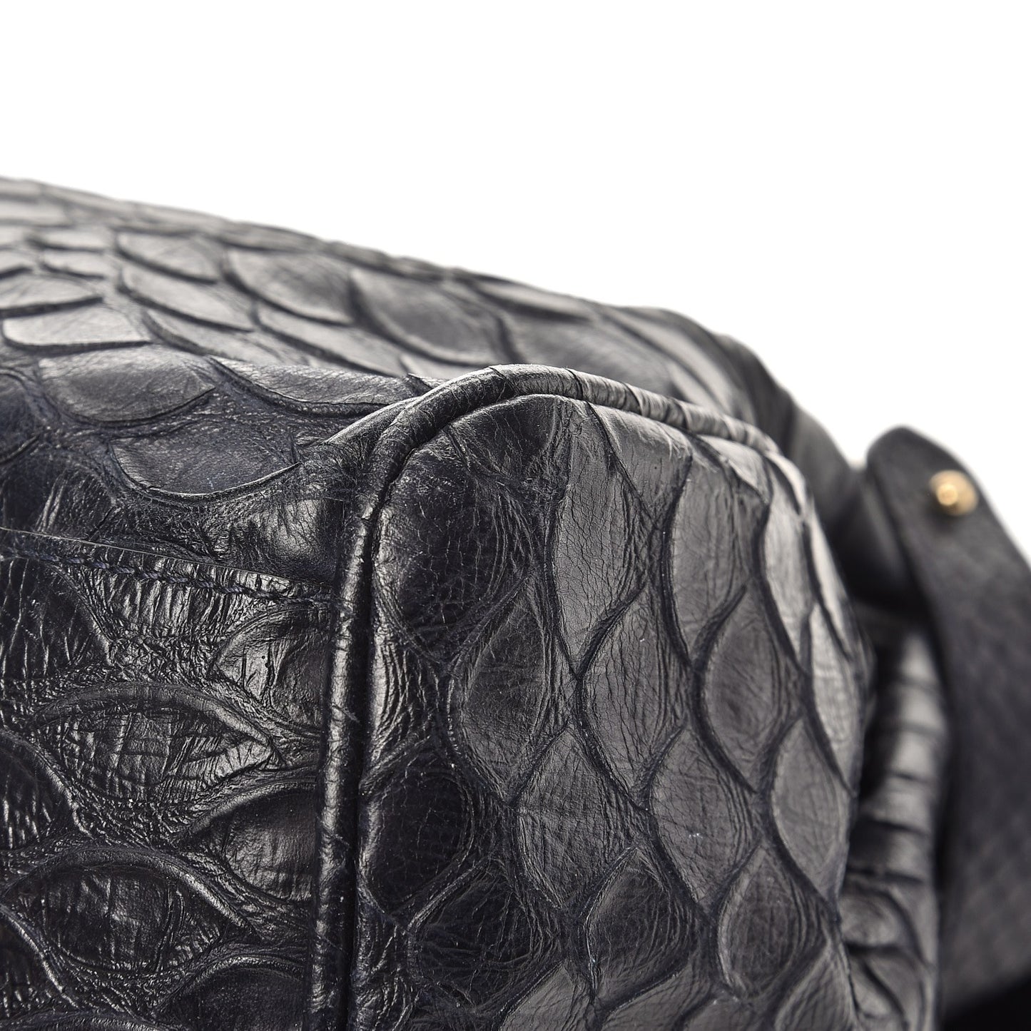 Silky Snake Print Oversized Alexa Nightshade Blue
