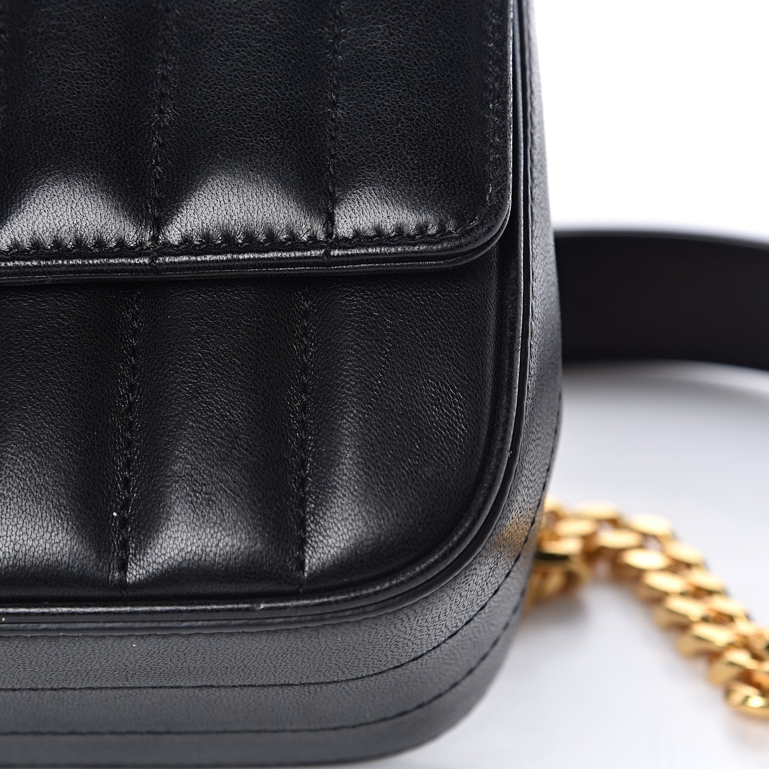 Saint Laurent Lambskin Matelasse Monogram Medium Vicky Chain Bag Black 11 of 15