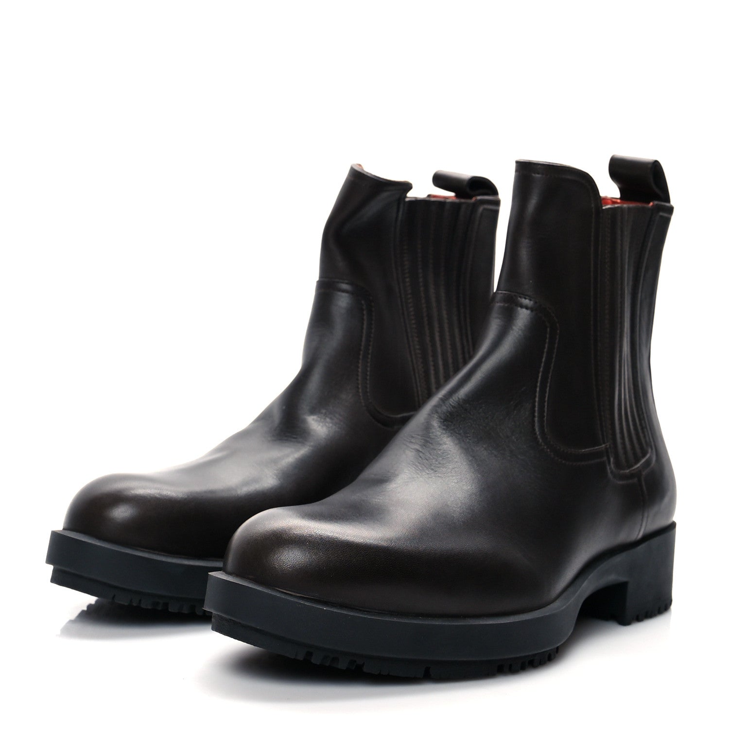 Hermes Calfskin Kross Training Waterproof Boots 37 Moka 3 of 8