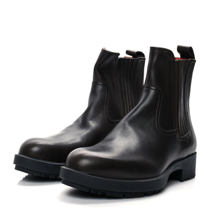 Hermes Calfskin Kross Training Waterproof Boots 37 Moka 3 of 8