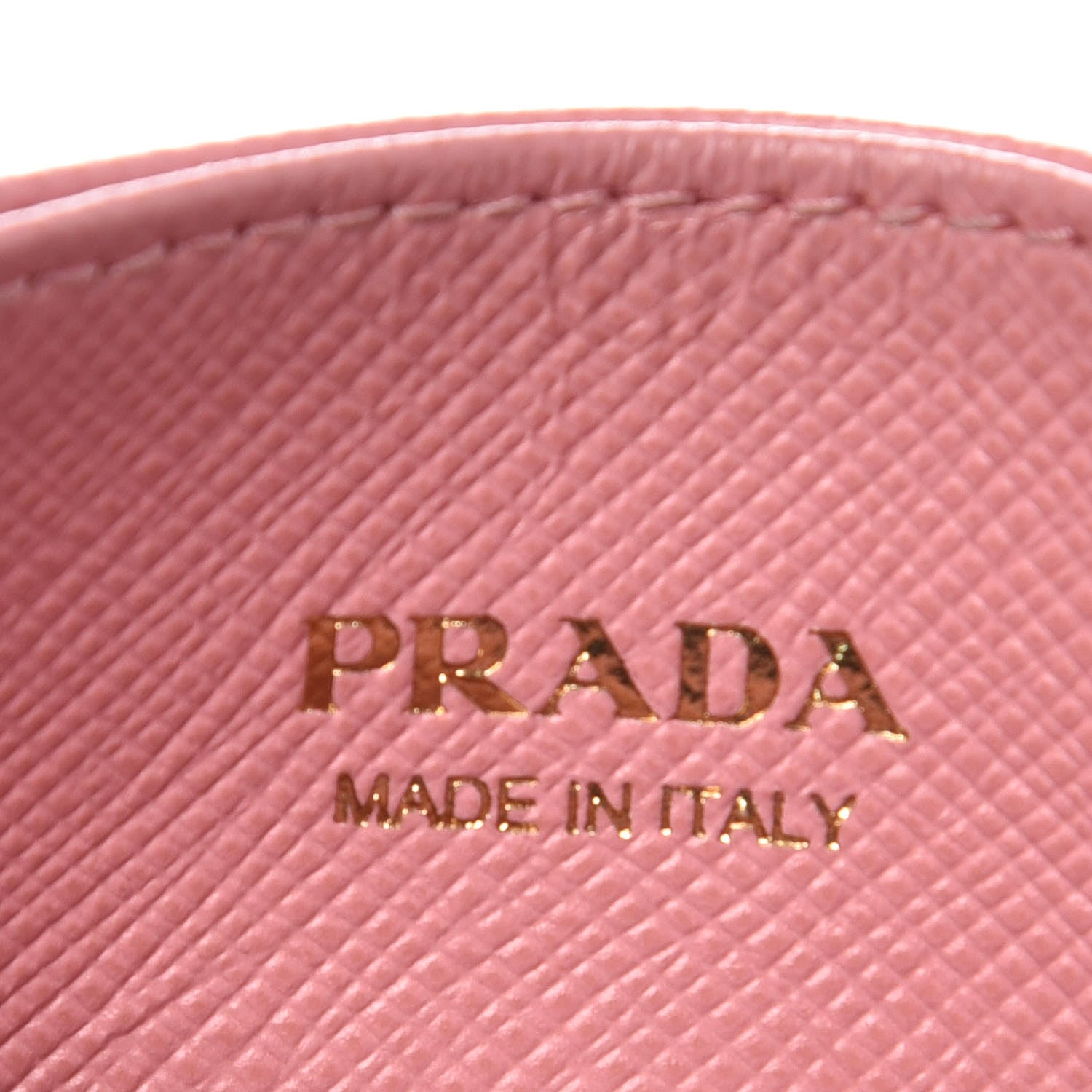 Prada Saffiano Metal Card Case Peonia 6 of 8