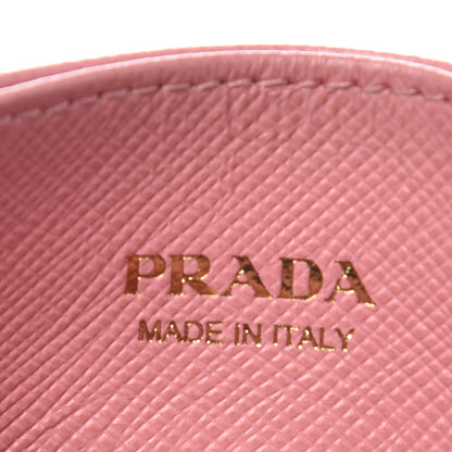 Prada Saffiano Metal Card Case Peonia 6 of 8