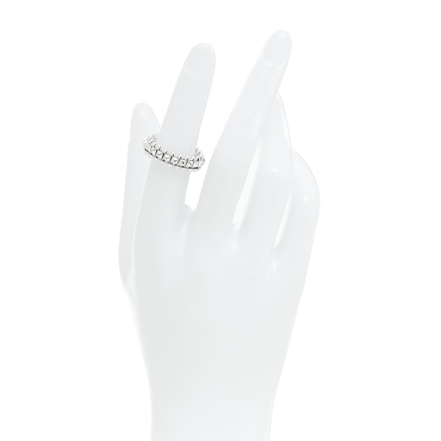 Cartier 18K White Gold SM Clash De Cartier Ring 51 5.75 2 of 5