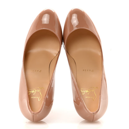 Christian Louboutin Patent Dolly 85 Pumps 35.5 Nude 2 of 9