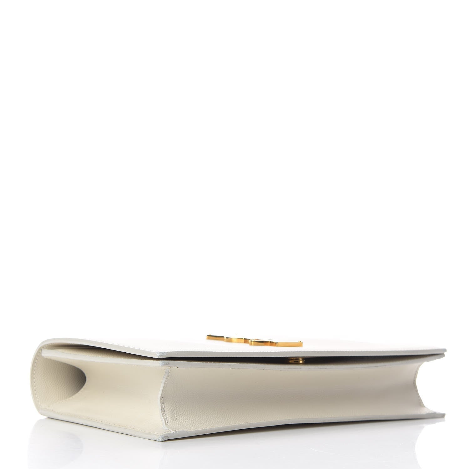 Saint Laurent Grain De Poudre Classic Monogram Kate Clutch Porcellana 4 of 11