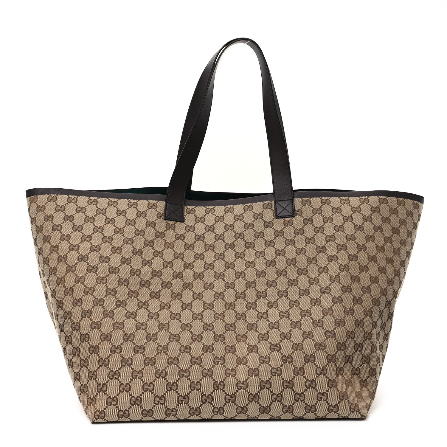 Gucci Original GG Canvas Large Totissima Shopping Tote Beige Ebony 1 of 11