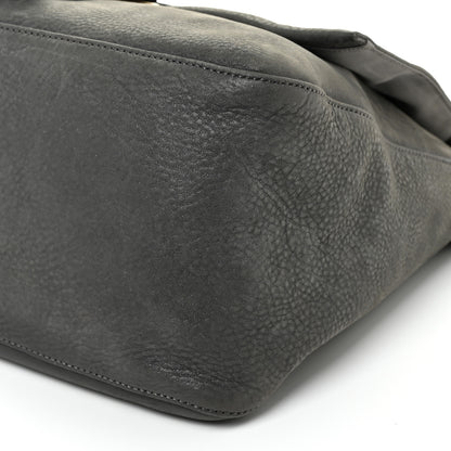 Fendi Vitello Savana Big Mama Baguette Grigio Tartaruga Natural 10 of 22